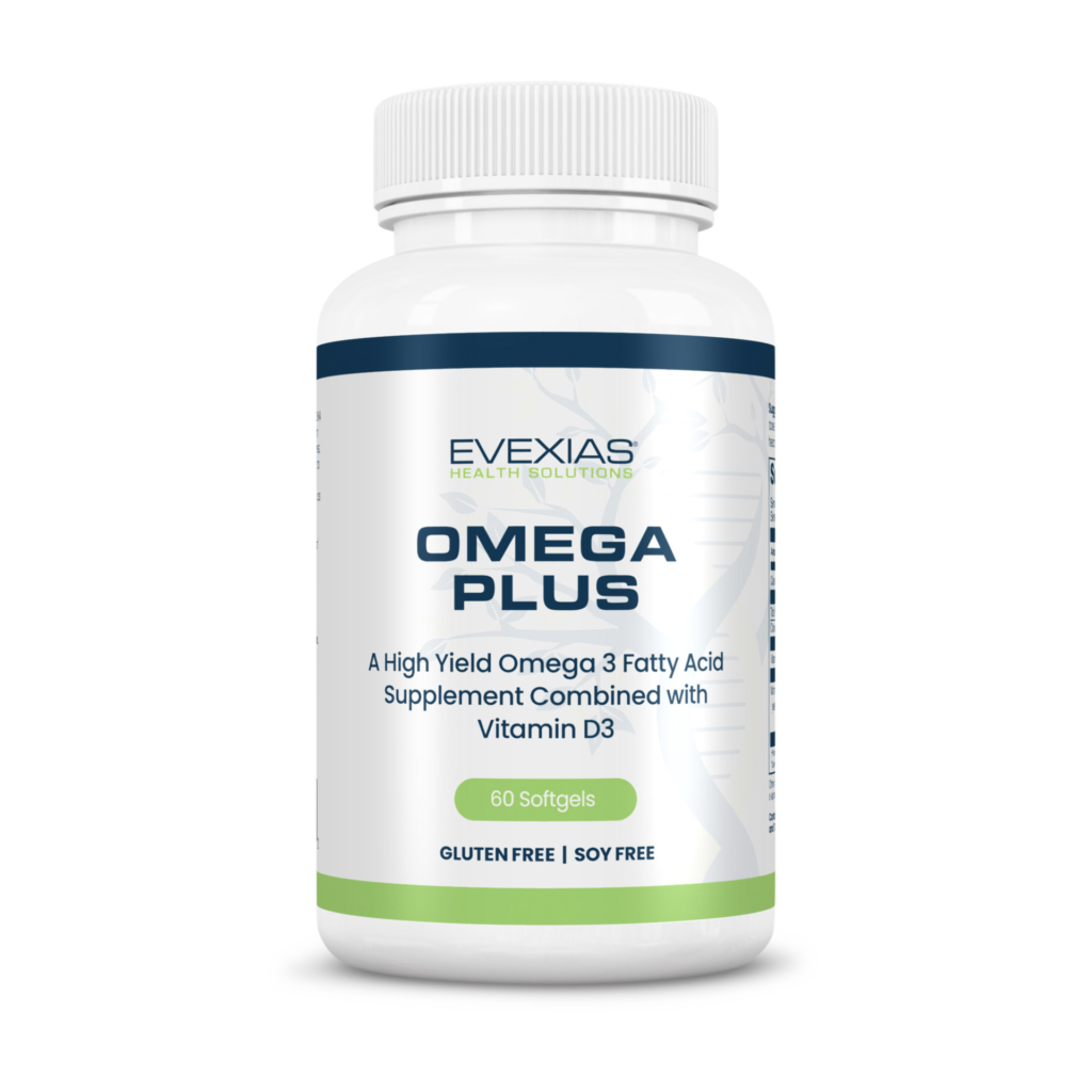 Evexias Omega Plus – High-Yield Omega-3 with Vitamin D3
