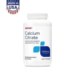 GNC Calcium Citrate 1000 mg – 180 Vegetarian Caplets