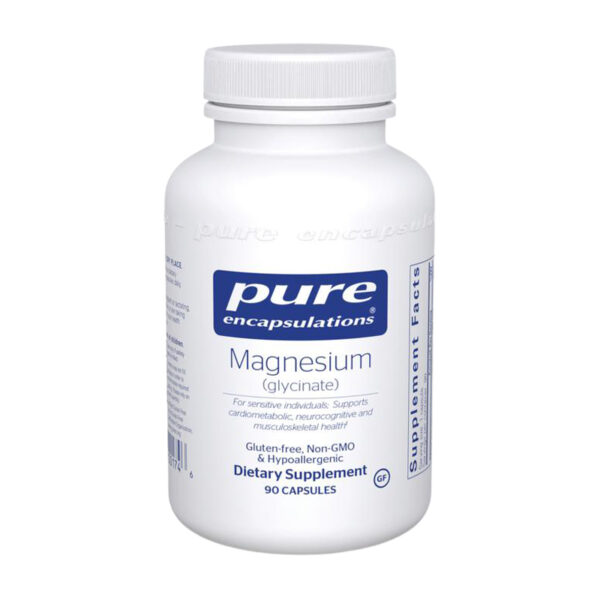 Pure Encapsulations Magnesium Glycinate – Hypoallergenic Food SupplementPure Encapsulations Magnesium Glycinate – Hypoallergenic Food Supplement