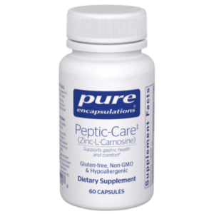Pure Encapsulations Peptic-Care – Zinc-L-Carnosine 60 Capsules