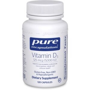 Pure Encapsulations Vitamin D3 250 mcg (10,000 IU) 120 Capsules