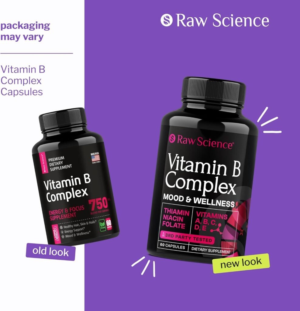 Raw Science Vitamin B Complex – Mood & Wellness Support