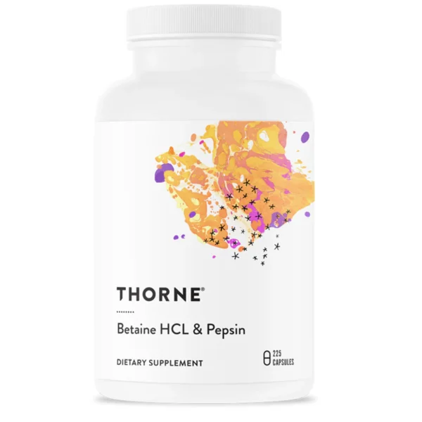 Thorne Betaine HCL & Pepsin – Digestive Support Formula