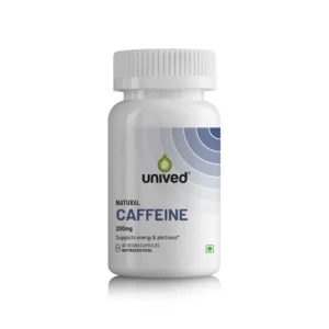Unived Natural Caffeine Capsules 200mg Capsules