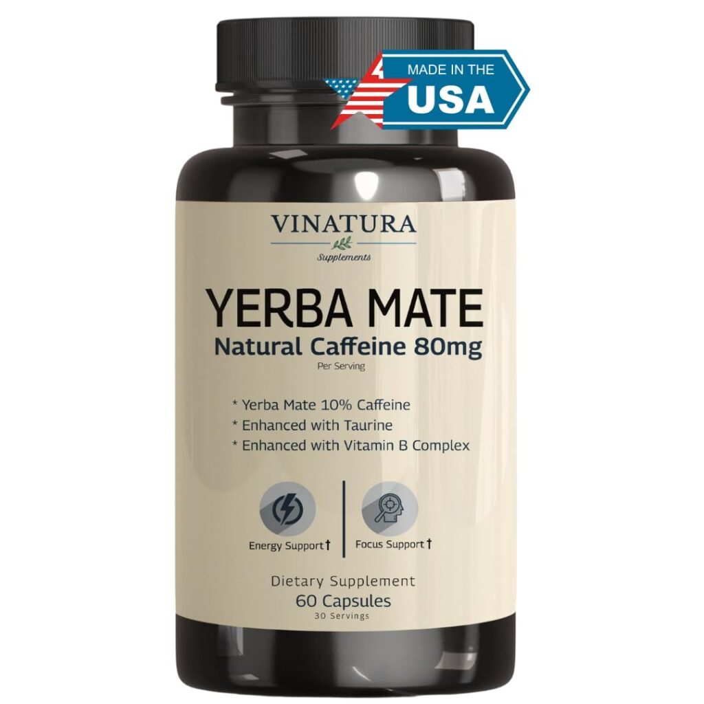 VINATURA YERBA MATE – Natural Energy Capsules - Dietary Supplement