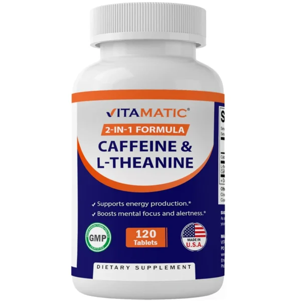 Vitamatic Caffeine L-theanine 200mg Capsules