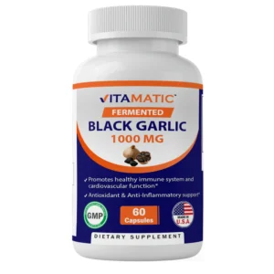 Vitamatic Fermented Black Garlic 1000 mg Capsules