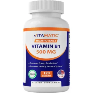 Vitamatic High Potency Vitamin B1 500 mg Capsules