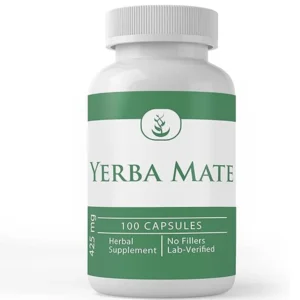 Yerba Mate 425mg – Herbal Energy & Focus Booster | 100 Capsules