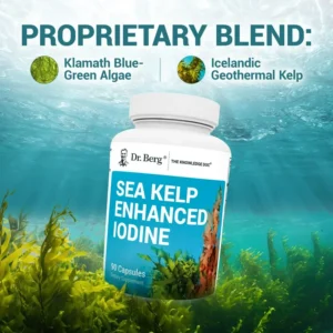 Dr. Berg® Sea Kelp Enhanced Iodine – Natural Thyroid (90 Capsules)
