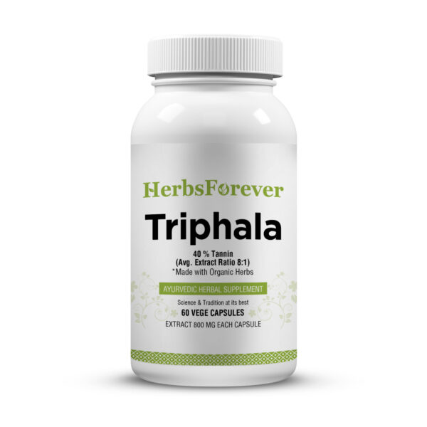 Herbsforever Triphala Capsules | Extract 95% Curcuminolds |  Blend Of Three Harbs