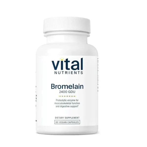 Vital Nutrients Bromelain – 60 Vegan Capsules