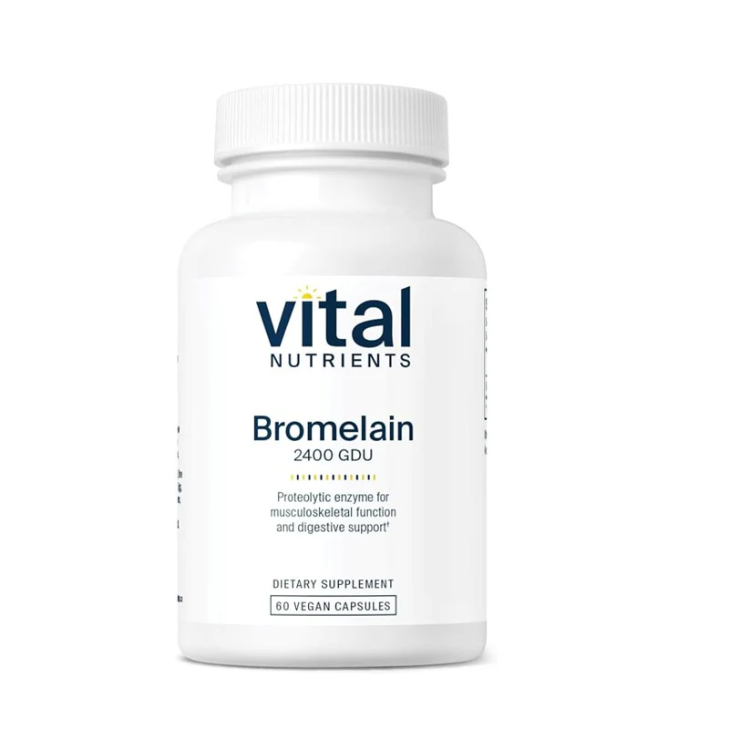 Vital Nutrients Bromelain – 60 Vegan Capsules