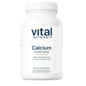 Vital Nutrients Calcium (Citrate/Malate) β 100 Vegan Capsules