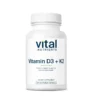 Vital Nutrients Vitamin D3 + K2 – 120 Capsules