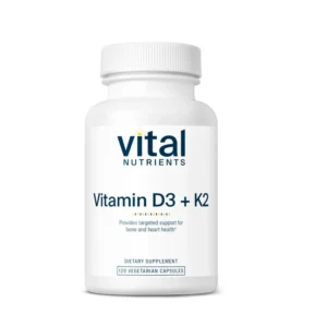 Vital Nutrients Vitamin D3 + K2 – 120 Capsules
