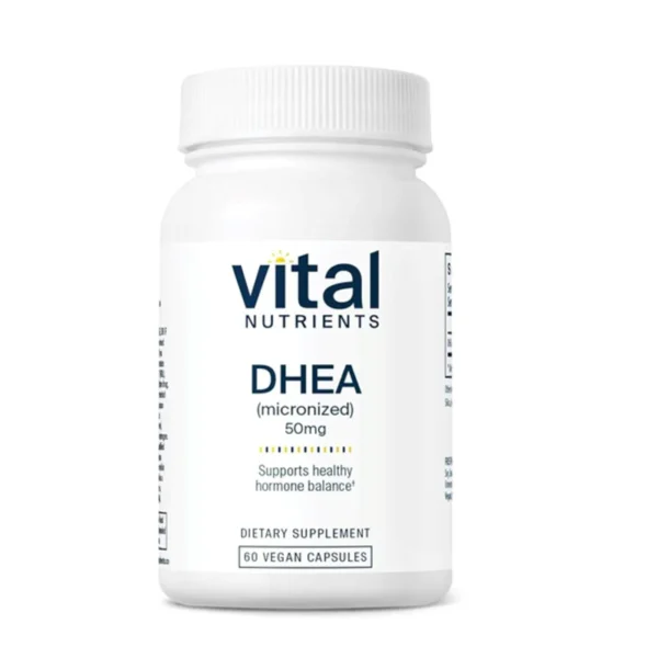 Vital Nutrients DHEA (Micronized) 50 mg – 60 Vegan Capsules