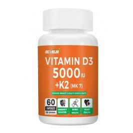 Nutrija Vitamin D3 5000 IU with K2 MK7 Capsules Price in Pakistan