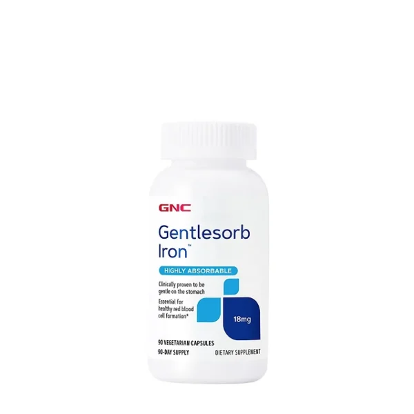 GNC Gentlesorb Iron™ 18 mg – 90 Vegetarian Capsules