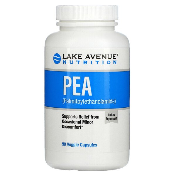 Lake Avenue Nutrition, PEA (Palmitoylethanolamide), 90 Veggie Supplement, Pain relief
