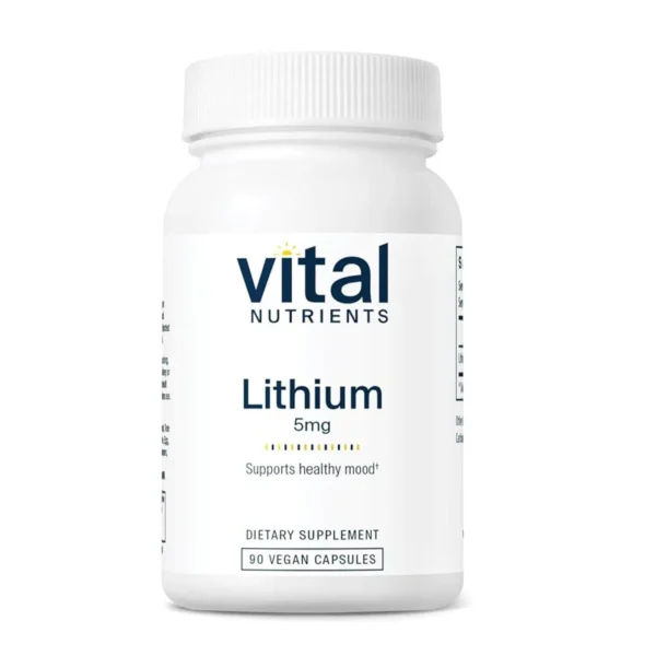 Vital Nutrients Lithium 20 mg – 90 Vegan Capsules
