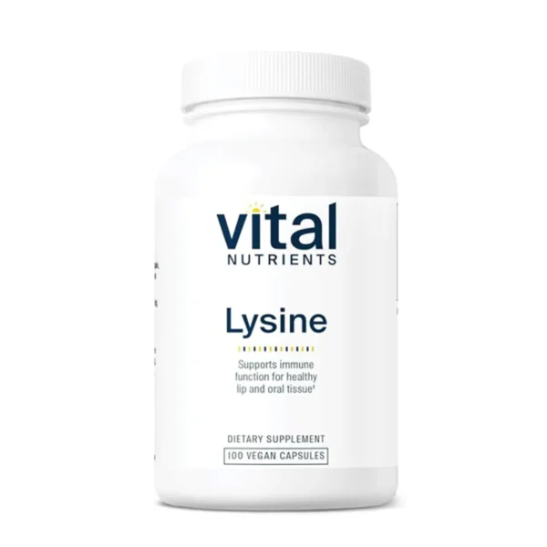 Vital Nutrients Lysine – 100 Vegan Capsules