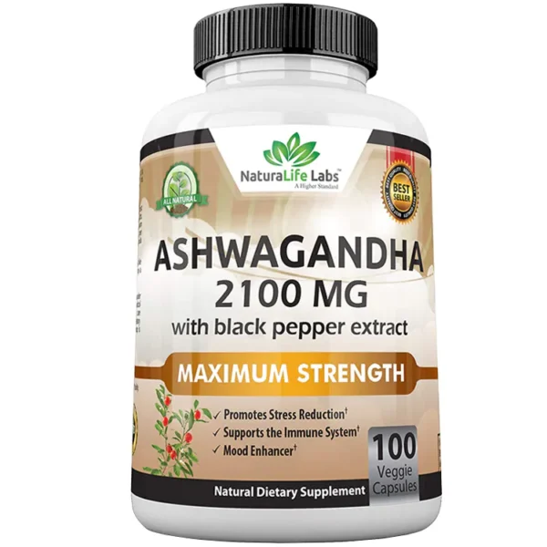 NaturaLife Labs Organic Ashwagandha 2100 mg