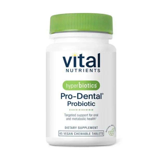 Vital Nutrients Hyperbiotics Pro-Dental Probiotic – 45 Vegan Chewable Tablets