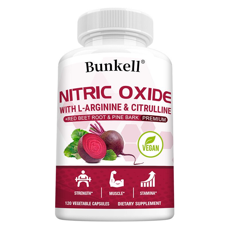 Bunkell Nitric Oxide Capsules - With L-arginine & L-citrulline