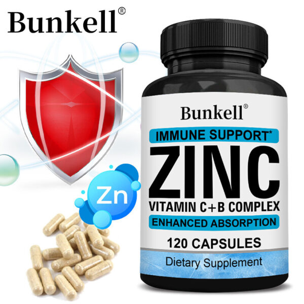 Bunkell Immune Support– Zinc, Vitamin C & B Complex