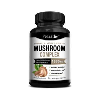 Fearathe Mushroom Complex Supplement Capsules