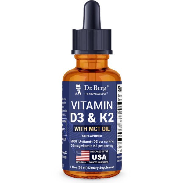Dr. Berg Vitamin D3 & K2 with Zinc & MCT Oil