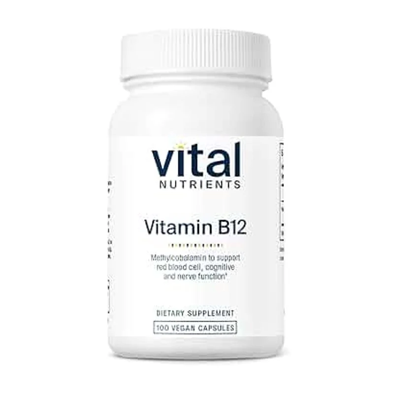 Vital Nutrients Vitamin B12 (Methylcobalamin) – 100 Vegan Capsules