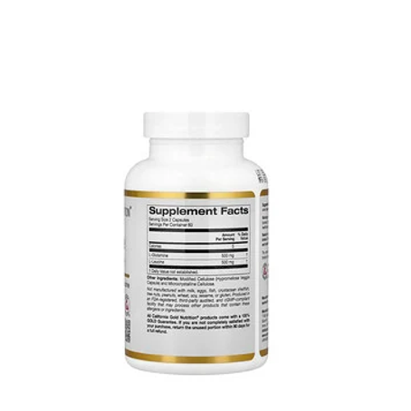 California Gold Nutrition, L-Glutamine + L-Leucine, 120 Veg Capsules