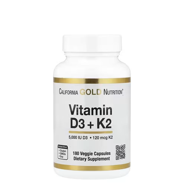California Gold Nutrition, Vitamin D3 + K2