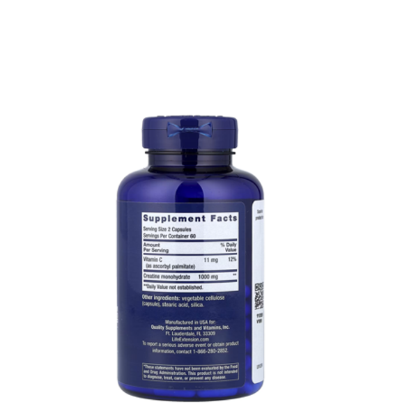 Life Extension, Creatine Capsules, 120 Capsules