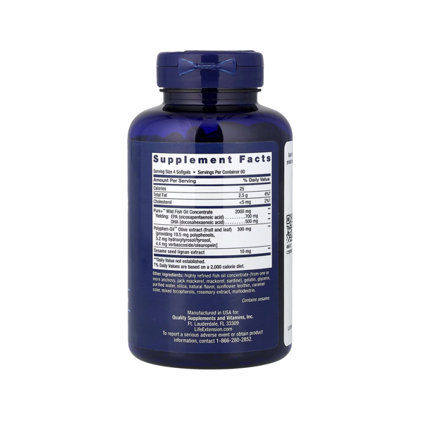 Life Extension, Super Omega-3, 240 Capsules