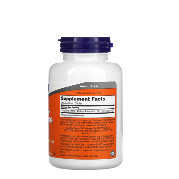NOW Foods, L-Arginine, 1,000 mg, 120 Tablets