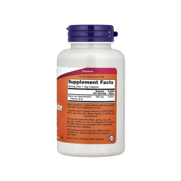 NOW Foods, Niacinamide, 500 mg