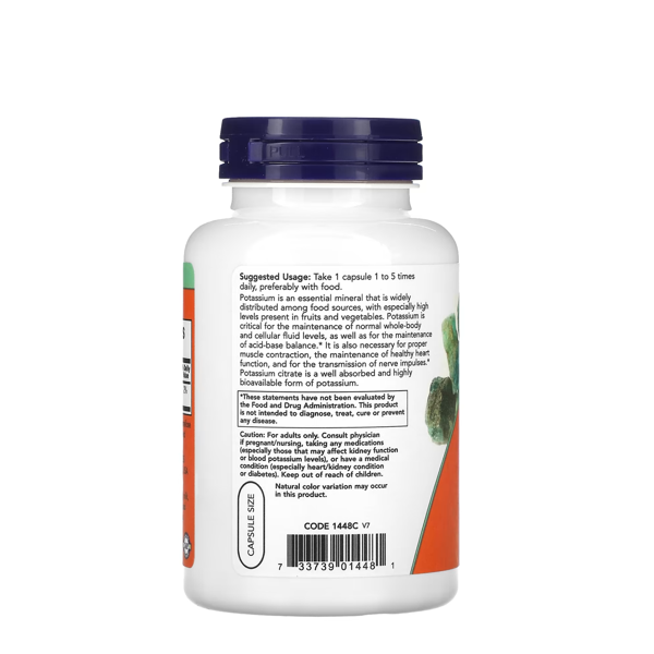 NOW Foods, Potassium Citrate, 99 mg, 180 Veg Capsules