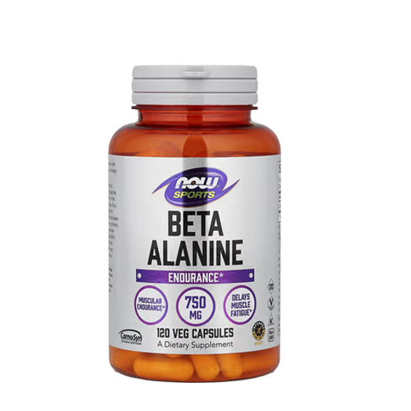 NOW Foods, Sports, Beta-Alanine, Endurance, 120 Veg Capsules (750 mg per Capsule)