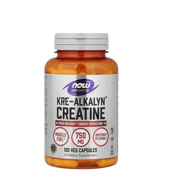 NOW Foods, Sports, Kre-Alkalyn® Creatine, 120 Veg Capsules (750 mg per Capsule)