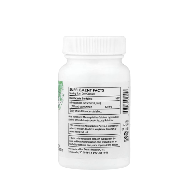 Thorne, Ashwagandha, 120 mg, 30 Capsules
