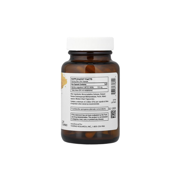 Thorne, Bacillus Coagulans, 60 Capsules (133 mg per Capsule)
